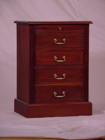 4 Drawer Pedestal with pull out shelf